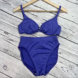 Catalina purple bikini underwire high waist padded